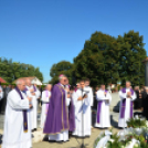 Ács Lajos győri székesegyházi kanonok, nyugalmazott plébános temetése Szanyban