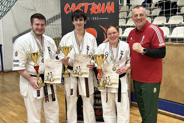 Három érmet nyertek a  Castrum sportolói a Kyokushin karate magyar bajnokságon