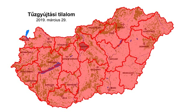 A mai nappal ismét tűzgyújtási tilalmat rendeltek el az ország egész területére