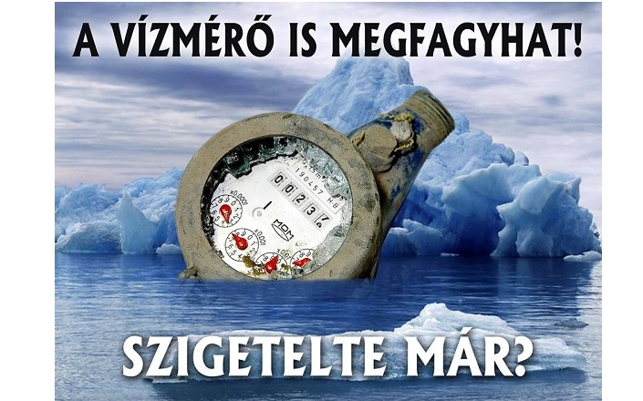 Megérkezett a hideg, vigyázzanak a vízmérőkre, vízvezetékekre! 