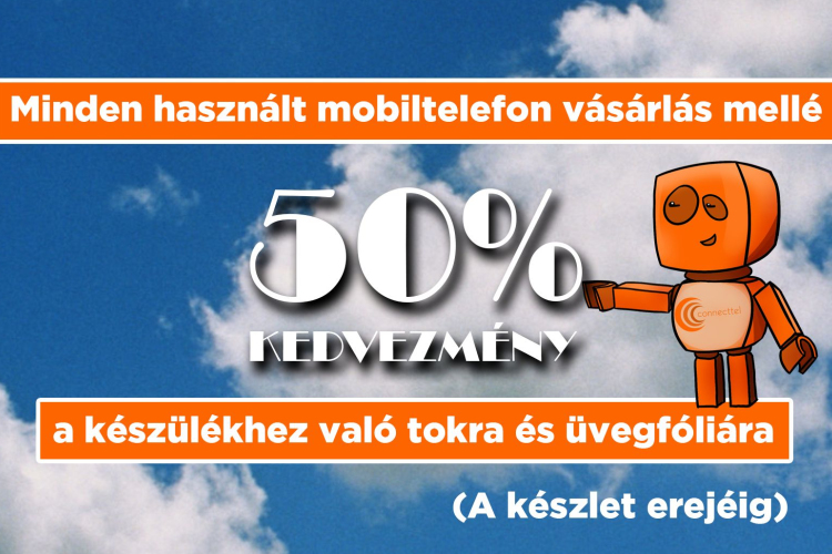 Használt telefon mellé tok és üvegfólia féláron!