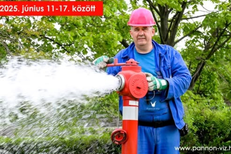 Vízvezeték-öblítési munkálatok Enese településen