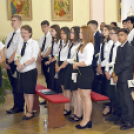 Ballagás és szentmise a Szany iskolában és templomban.