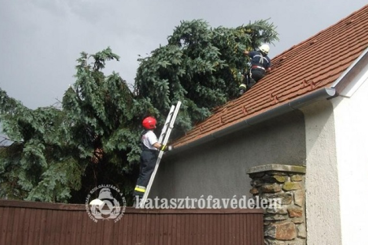 A viharos időjárás sok munkát adott a tűzoltóknak