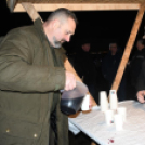 Karácsonyi vásár a szanyi templom melletti vásártéren.