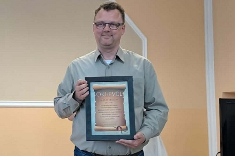Civil elismerés Szalay Balázs helytörténésznek