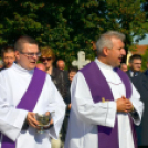 Ács Lajos győri székesegyházi kanonok, nyugalmazott plébános temetése Szanyban