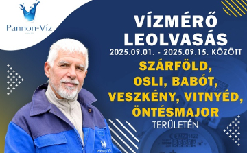 Vízmérő leolvasást végez a Pannon-Víz Kapuvár környékén