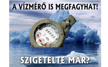 Megérkezett a hideg, vigyázzanak a vízmérőkre, vízvezetékekre!
