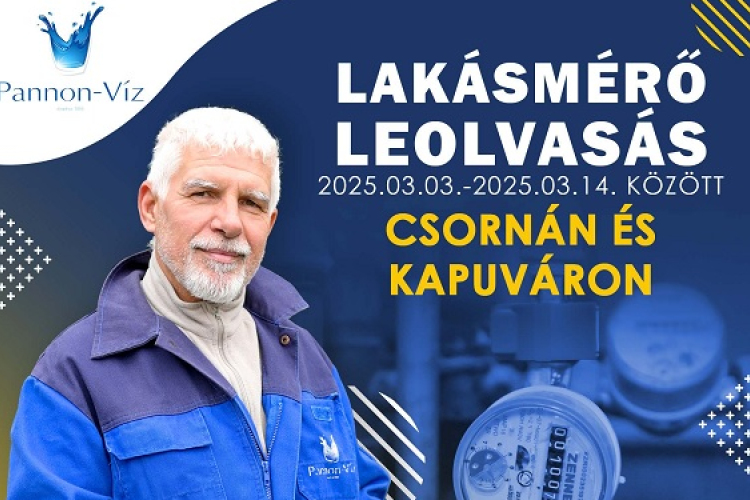 Társasházi víz mellékmérők leolvasása Csornán és Kapuváron