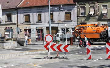 Csütörtöktől megnyitják az Erzsébet királyné utcát Csornán