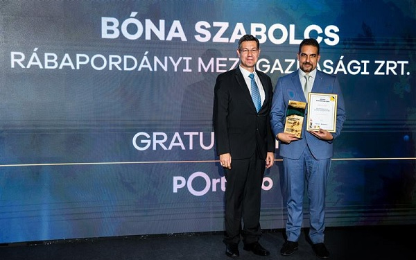 Bóna Szabolcs kapta a Fenntartható Mezőgazdaságért díjat