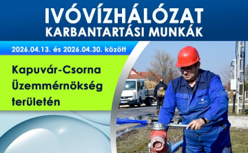 Ivóvízhálózat karbantartás Kapuvár és Csorna térségében