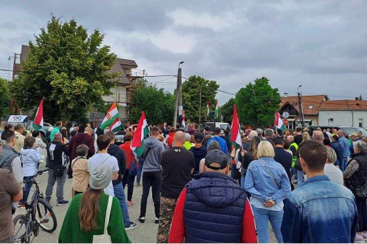 Magyar Péter Csornán