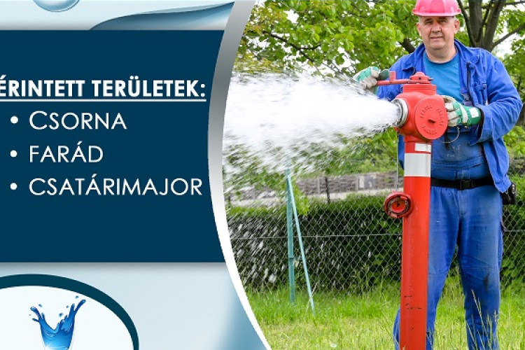 Vízhálózat tisztítás Csornán és Farádon