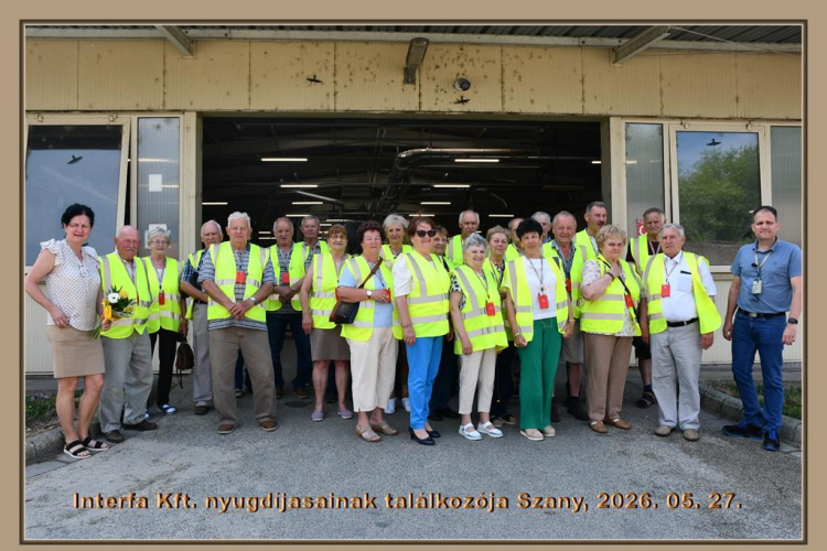 Nyugdíjasok látogatása Szanyban az Interfa Bútoripari Kft-nél. (2026. 05. 27.)