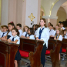 Szany Nagyközségben is megkezdődött az iskolai év Veni Sancte szentmisével a Szent Kereszt megtalálása templomban.