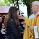 SZENT II. JÁNOS PÁL PÁPA vérereklyéjének elhelyezése Szanyban