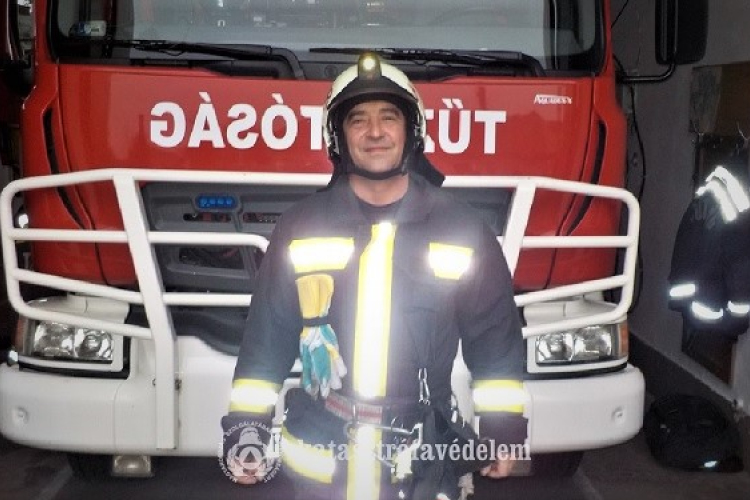 Kitüntetést kapott hősies helytállásáért egy csornai tűzoltó