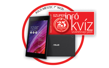 Nyerj Asus tabletet a 25 éves Szuperinfóval!