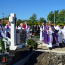 Ács Lajos győri székesegyházi kanonok, nyugalmazott plébános temetése Szanyban