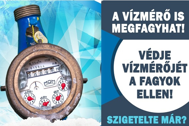 Védje vízmérőjét a fagyok ellen!