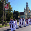 Ács Lajos győri székesegyházi kanonok, nyugalmazott plébános temetése Szanyban