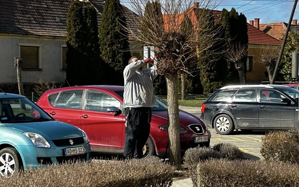 Megkezdődtek a tavaszi munkák Szil közterületein