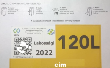 Hamarosan már csak az új matricával ellátott kukákat fogják üríteni