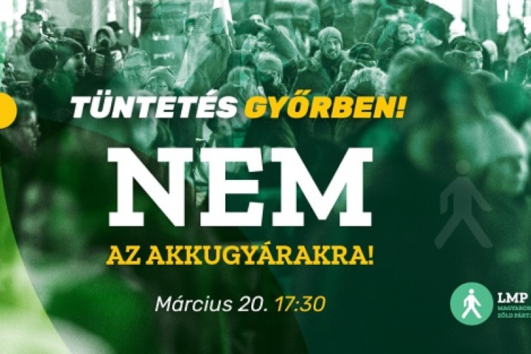 Tüntetést szerveznek Győrben a tervezett akkumulátorgyár ellen