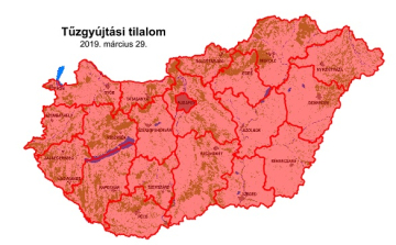 A mai nappal ismét tűzgyújtási tilalmat rendeltek el az ország egész területére