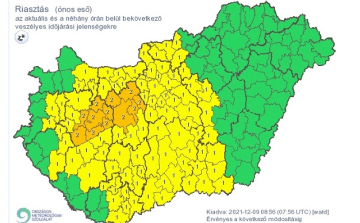 Ónos eső veszélye miatt riasztást adtak ki