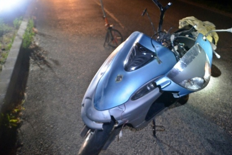 Motoros baleset történt az éjjel Árpás és Mórichida közt