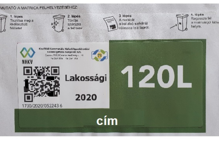 Július 1-től 22 településen csak a felmatricázott kukákból ürítik a szemetet