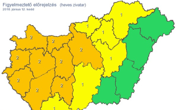 Délután ismét nyakunkba szakadhat a vihar, másodfokú a figyelmeztetés