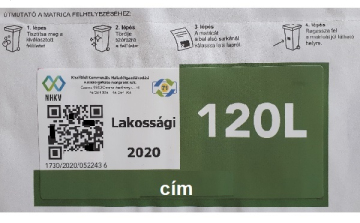 Az első ütemben 22 településen matricázza fel a hulladékgyűjtő edényeket a szolgáltató