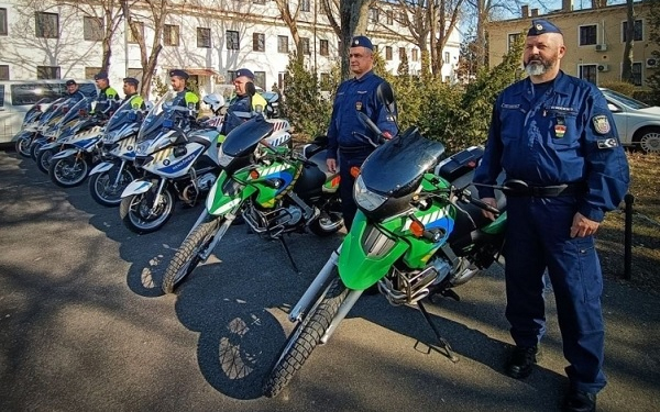 Tavaszi szemlén ellenőrizték a járőrmotorok állapotát