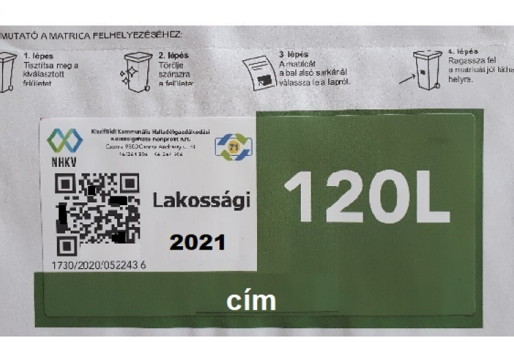 Hamarosan kap egy matricát, amit a kukájára kell ragasztani
