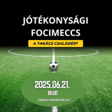 Jótékonysági focimeccs Szanyban