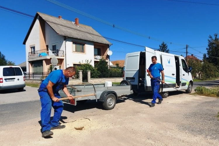 Befejezte az új vízvezeték építését Kónyban a Pannon-Víz