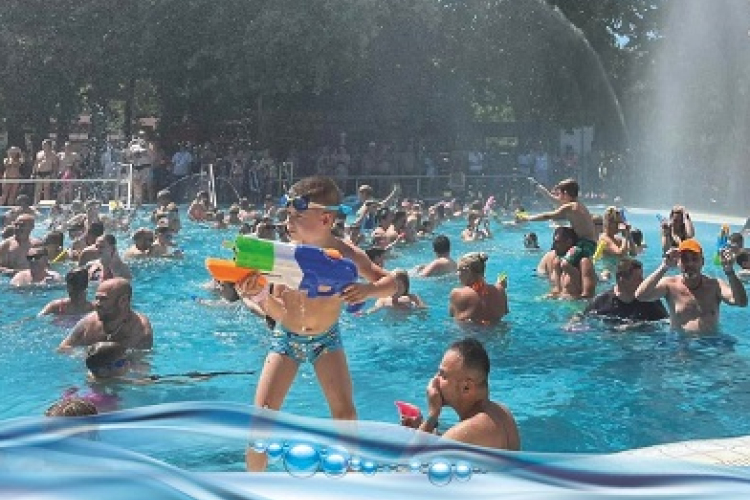 Országos vízipisztoly csata a csornai termálban