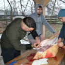 Sertést vágtak a Szany SE. labdarúgói.