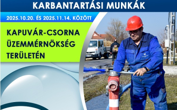 Ivóvízhálózat karbantartás Csorna környékén