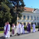 Ács Lajos győri székesegyházi kanonok, nyugalmazott plébános temetése Szanyban